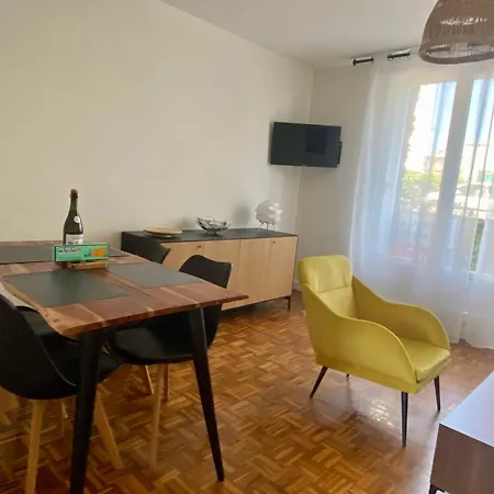 Apartamento Beau T3 Proche Du Centre, 2 Ch, 3 Lits *