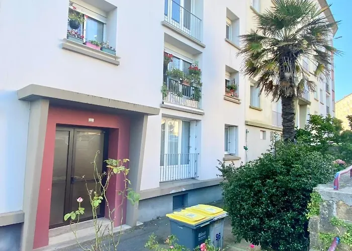 Apartman Beau T3 Proche Du Centre, 2 Ch, 3 Lits Breszt